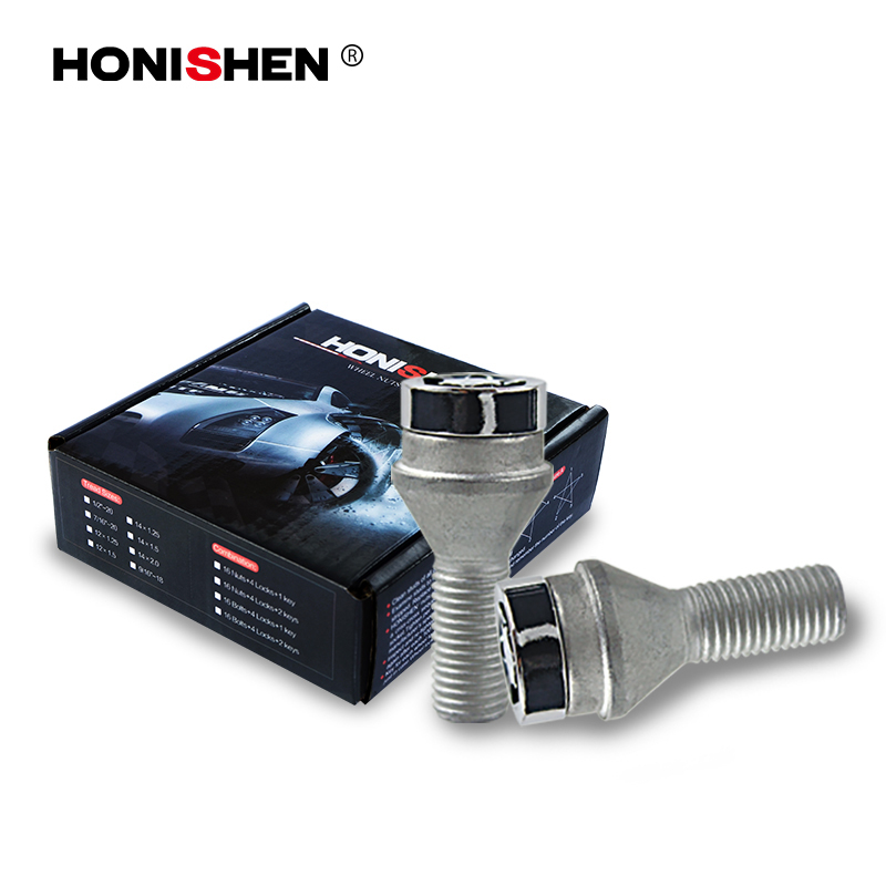 0.98" Shank Concial Seat Dacromet Plated Wheel Lock Bolts F73425