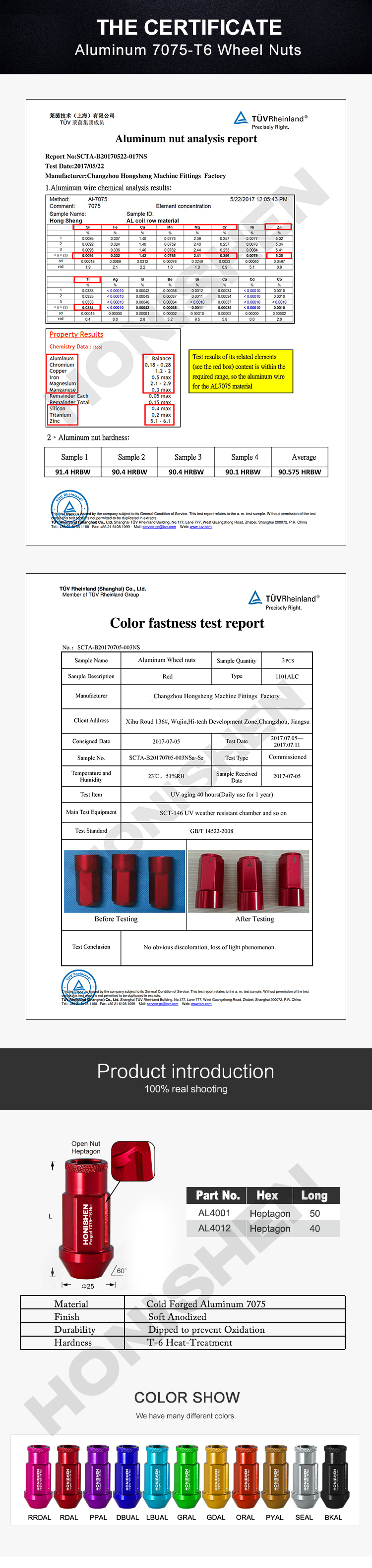 Aluminum Auto Wheel Nut 