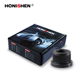 8 Grade 0.59" Open End Flat Seat Black Lug Nuts 11105BK