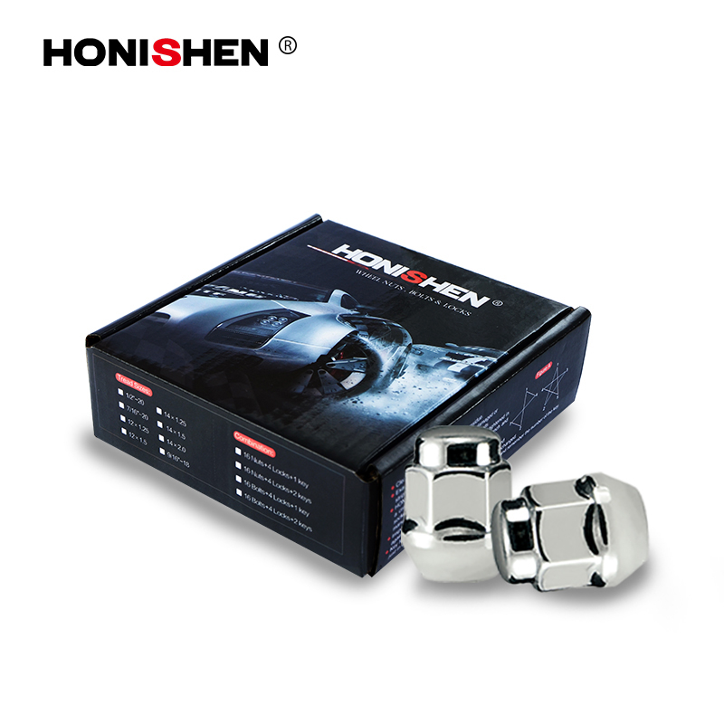 Short 2/3" Hex Capped Lug Nut 15628