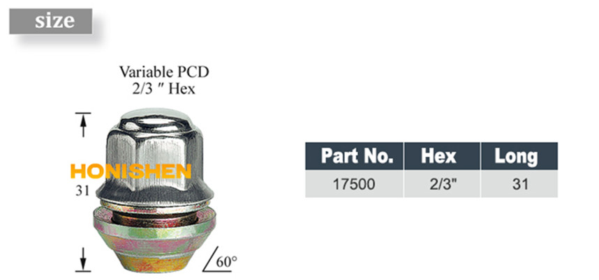 Variable PCD SST Lug Nuts