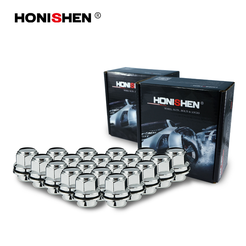 17243 2pcs 7/8" Hex 1.36" Shank Lug Nuts w/Washer 9-100038.1