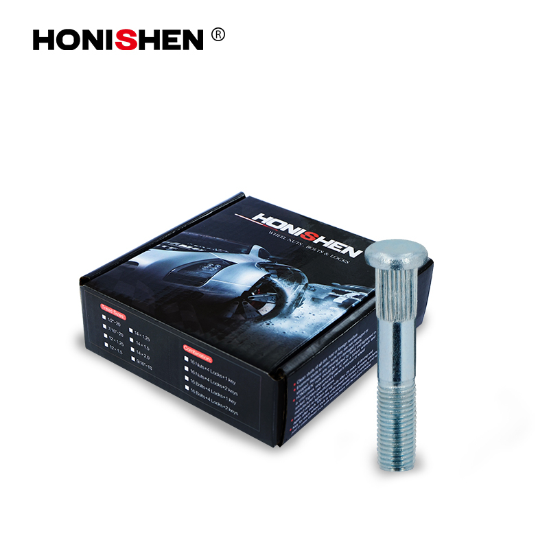 7/16-20 White Zinc Wheel Studs WS-111