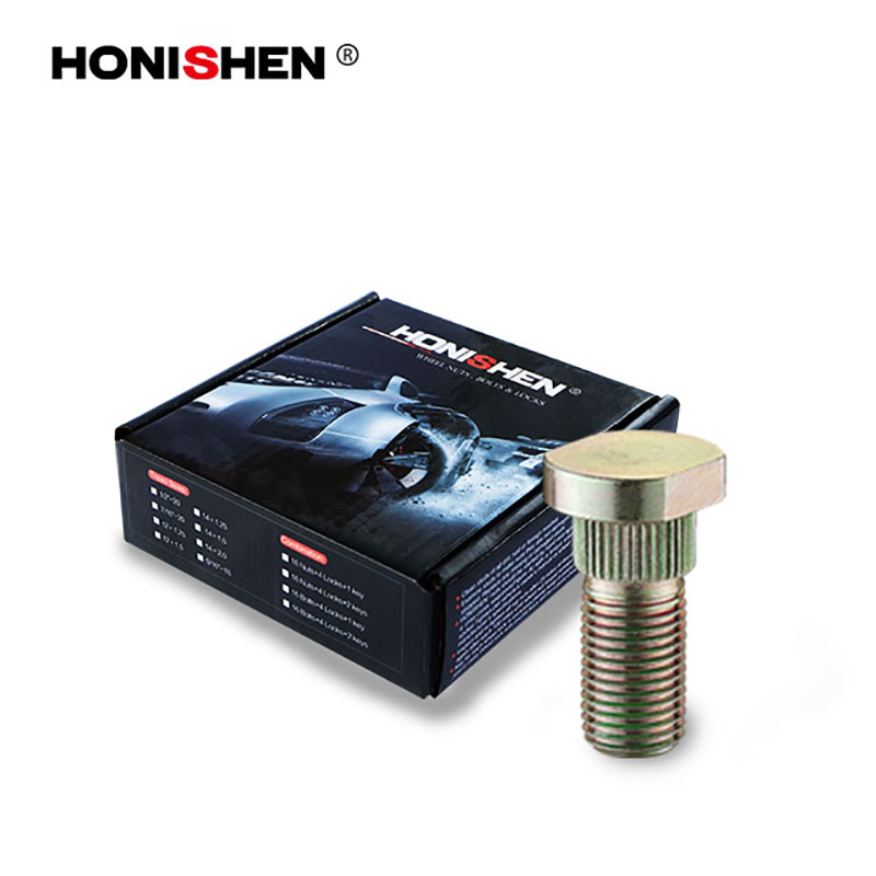 14x1.5 Side Cut Steel Knurl Studs WS-002