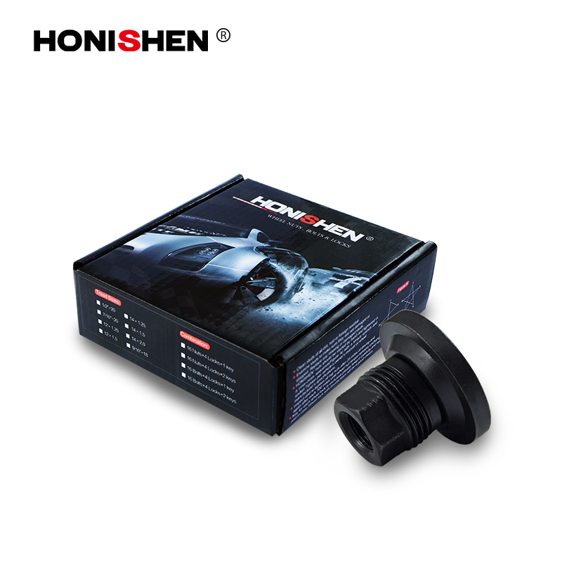 11334BK 7/8" Hex 1.30" Flat Seat Dual Thread Truck Wheel Lug Nuts 611-202.1