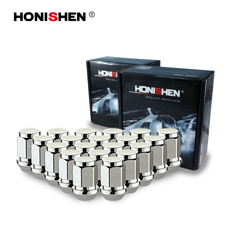 3/4" Hex 30mm Length Bulge Acorn M12x1.5 Wheel Lug Nuts Rubber 13720