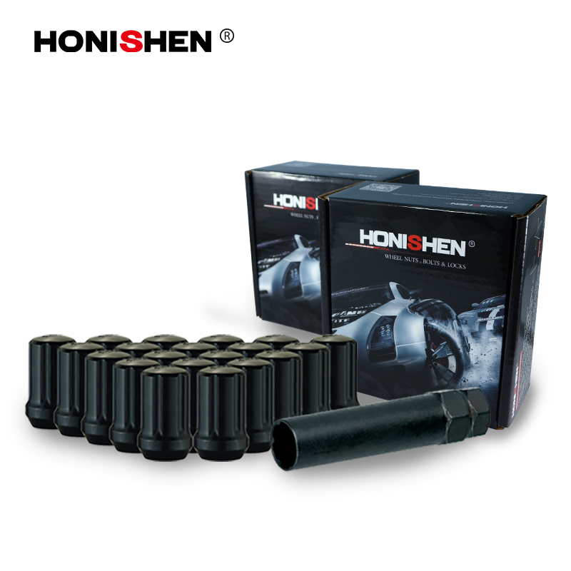 Black Close End Spline Tire Nuts 49032BKE