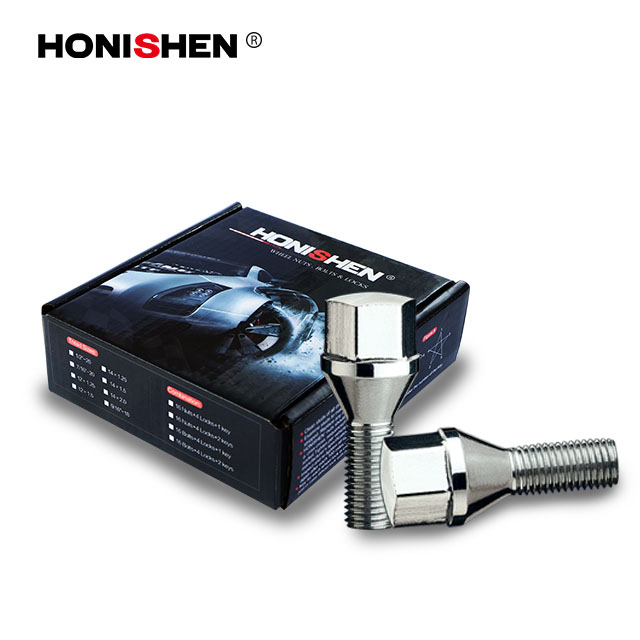 M12*1.5 19mm Hex 39mm Thread Length 10.9 Grade Cone Seat Steel Lug Bolt 93939