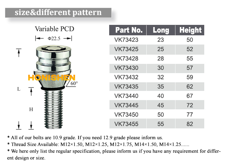 Wheel Lock Bolts