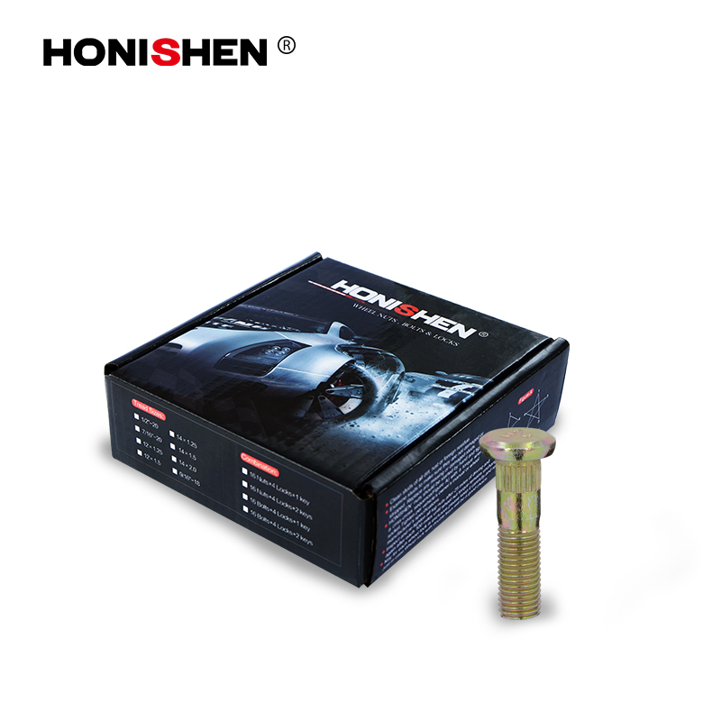 WS-116 M12x1.5 Yellow Zinc Screw Wheel Studs 9-100072.1