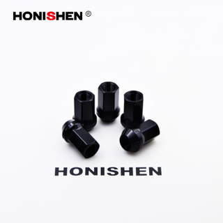 2/3" Hex 1.38" Matte Black Rays Lug Nuts 11347
