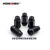 15742 Black Cap Lug Nuts 611-145.1