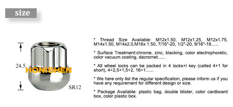 locking lug nuts set