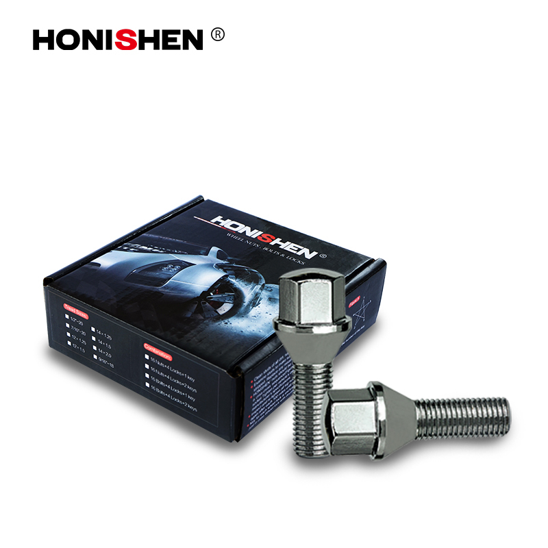 M14*1.5 17mm Hex 45mm Thread Length 10.9 Grade Cone Seat Steel Lug Bolt 93745