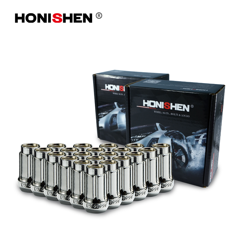 1/2"-20 Chrome Spline Wheel Nuts 49037