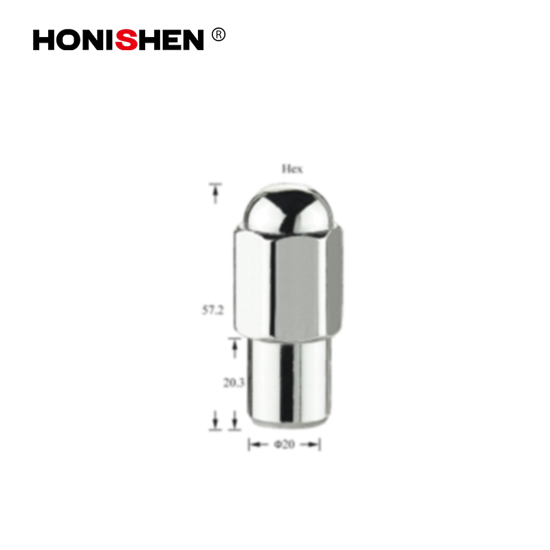 13/16" Hex 2.25" Length Extended Shank Lug Nuts 15300