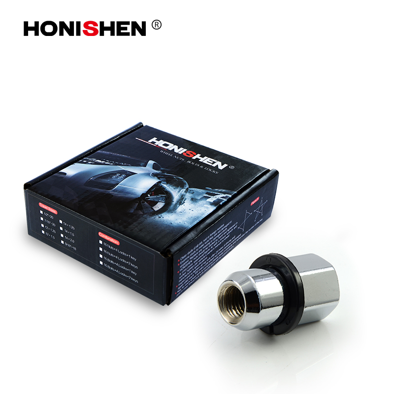 13/16" Hex 1.55" Length Shanked Lug Nuts w/Rubber Washer 15104