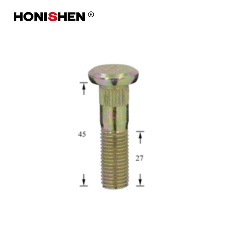 WS-116 M12x1.5 Yellow Zinc Screw Wheel Studs 9-100072.1
