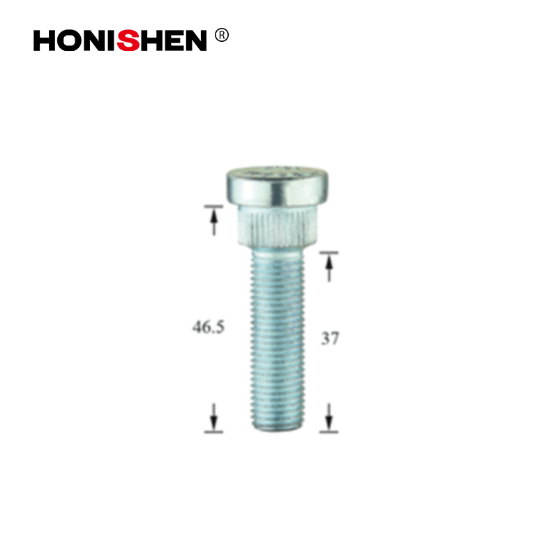 7/16-20 Blue Zinc Wheel Studs WS-327E