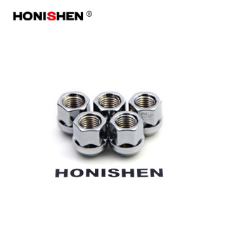 11302 2/3" Hex 0.83" Open End Chrome Plating Cone Lug Nuts 611-227
