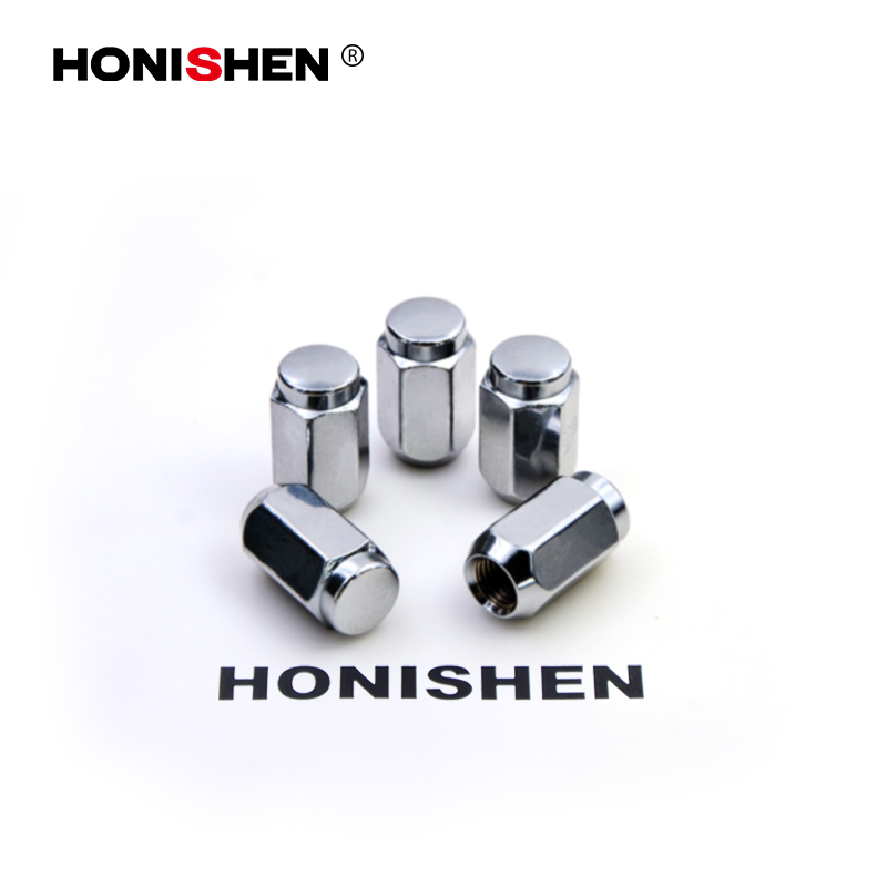 Chrome Finish 19 Hex Dualie Wheel Lug Nuts 12304