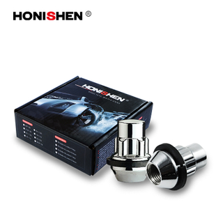 HONDA 1.38" Concial Seat Acorn Lug Lock Nuts w/Groove 43020