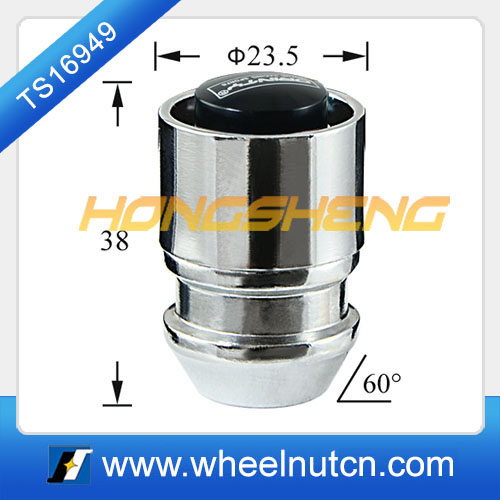 Black Cap Locking Wheel Nuts 46100BK