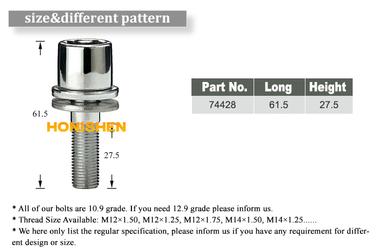 Locking Wheel Bolts Kit