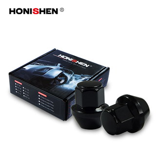 Auto 33mm Long 19 Hex Black Wheel Nut with Washer 13441BK