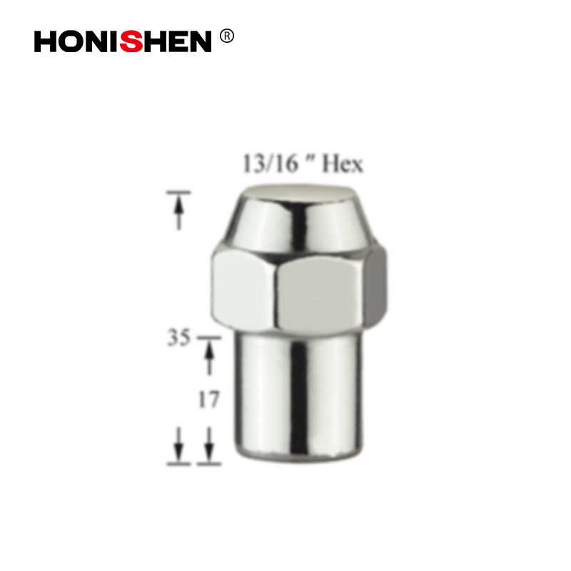 13/16" Hex 1.38" Chrome Plating Wheel Nuts for Mags 15201
