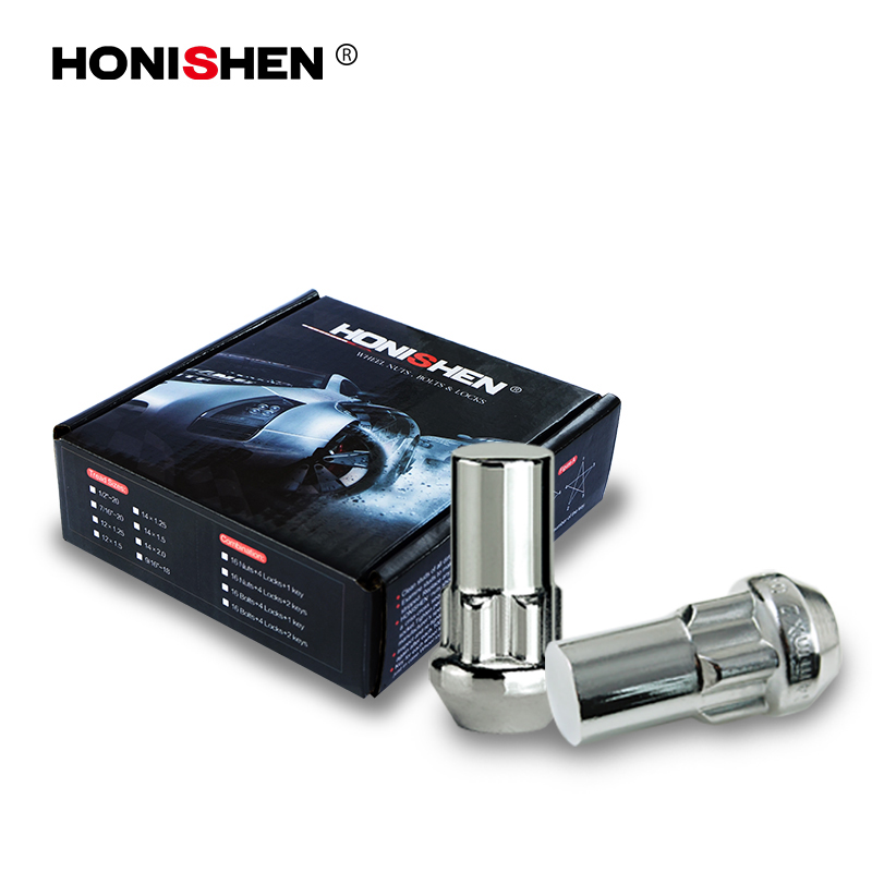 Ford F150 Chrome Locks with Key for Acorn Lug Nuts 43200