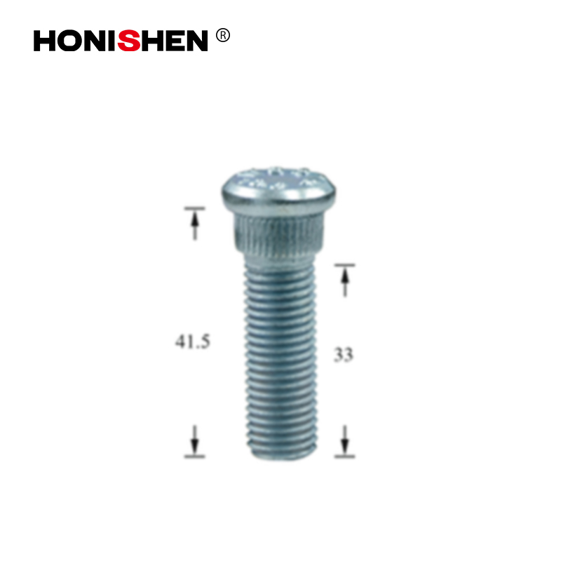 M12x1.5 Car Steel Extended Knurl Studs WS-275