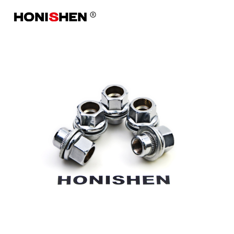 17100 8 Grade 13/16" Hex 1.26" Mag Open Wheel Nuts w/Washer 611-119.1