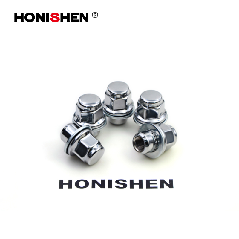 17200 8 Grade 13/16" Hex Medium Mag Toyota Lug Nuts w/Washer 99017.1