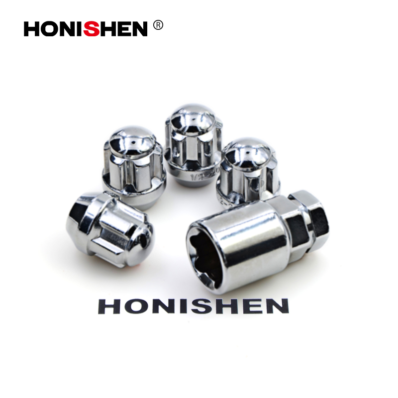 Anti Theft Dome Top Car Wheel Lock Nuts Set 43100