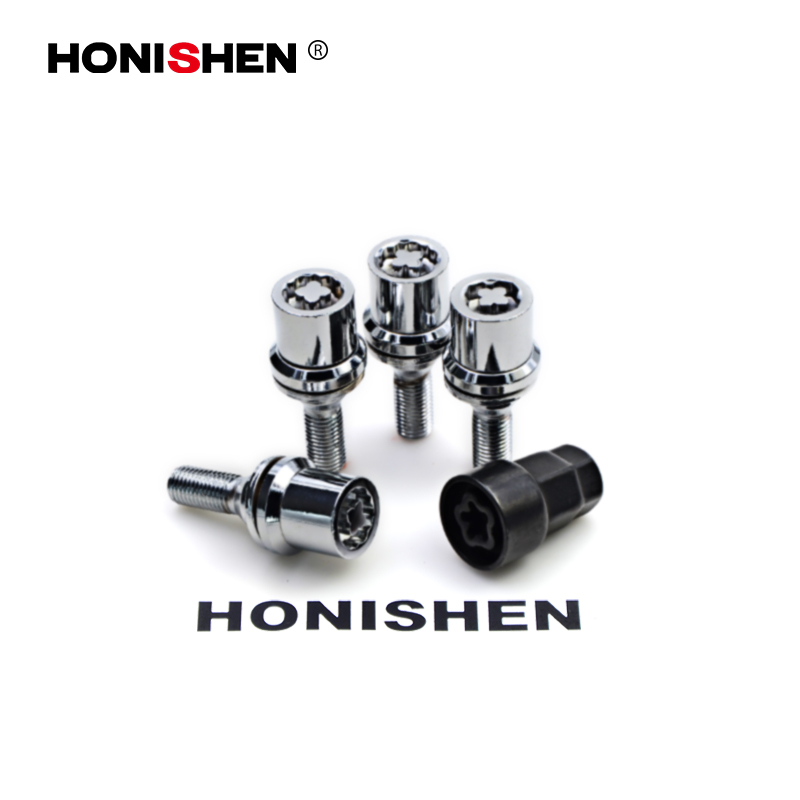 Automative 1.14" Shank Length Locking Wheel Bolts Kit 74429
