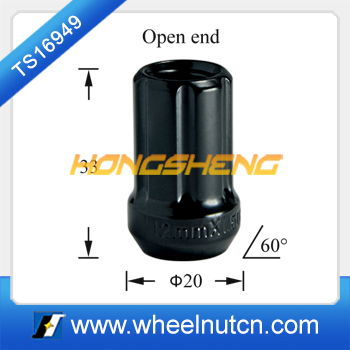 Blacking Open-ended Spline Locking Lug Nuts 49034-3BKE