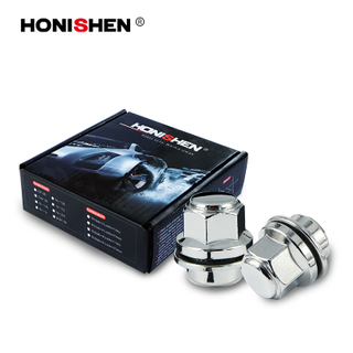 17243 2pcs 7/8" Hex 1.36" Shank Lug Nuts w/Washer 611-278.1