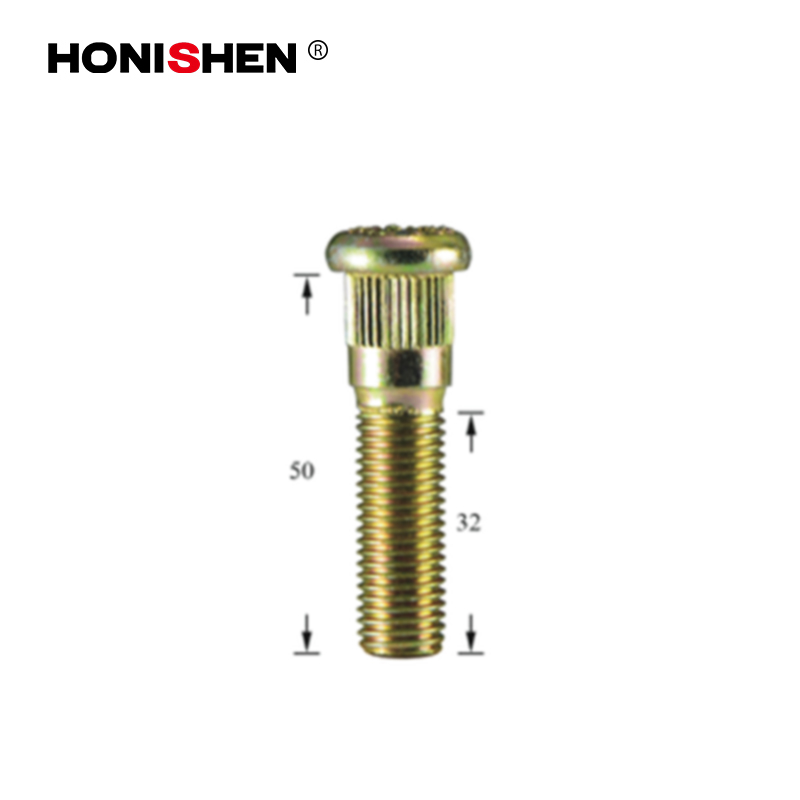 M12x1.5 Color Zinc Screw Knurl Studs WS-105