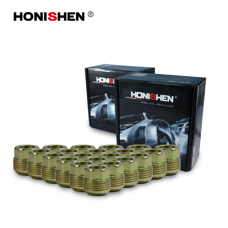 11610ZN 7/8" Hex 1.02" Zinc Dual Thread Open End Steel Lug Nuts 99929.1