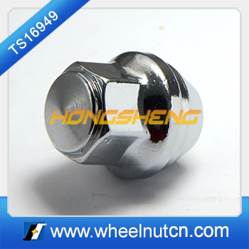 13968 Hot Sale 1/2" Thread Size Chromed 3/4" Hex Car Bulge Nut 611-303