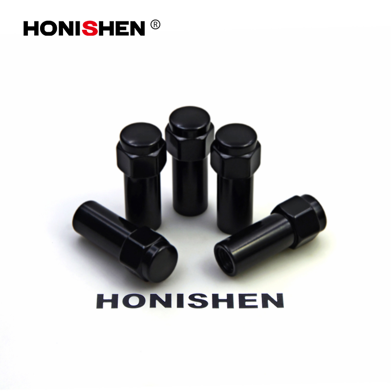 15260 13/16" Hex 2.13" Black Standard Mag Seat Lug Nuts 611-184