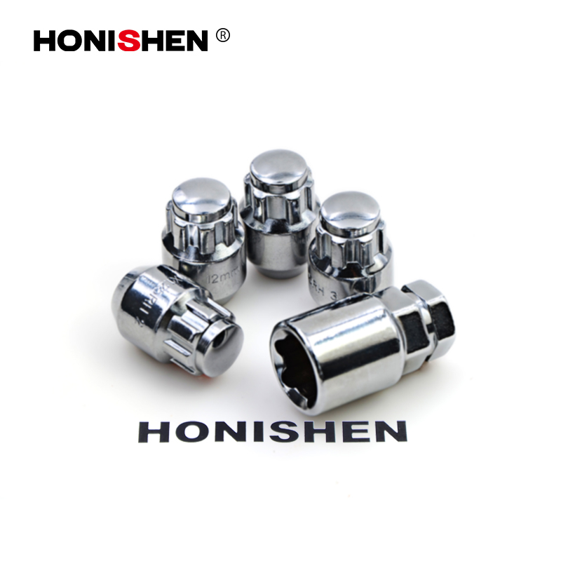 4+1/4+2 Car Wheel Anti Theft Lock Lug Nuts Set 43060