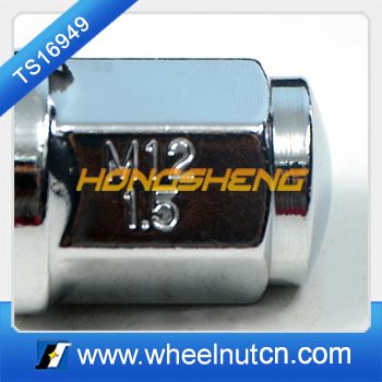 17mm Hex Dacromet Bulge Lug Nut 13411