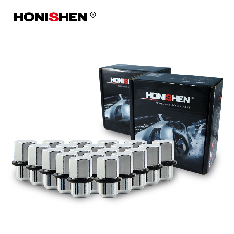 13/16" Hex 1.55" Length Shanked Lug Nuts w/Rubber Washer 15104