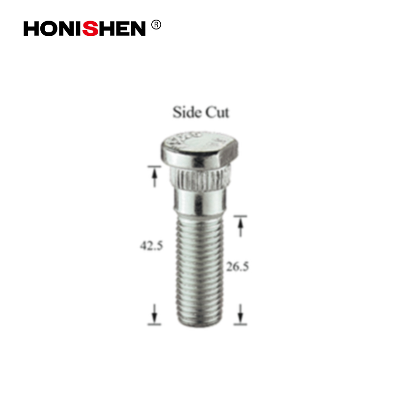 M12x1.5 Car Steel Cut Side Knurl Studs WS-285