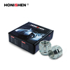 4 Nuts+1 Key 0.83" Open End Zinc Plating Auto Wheel Lock Nuts Set 41600ZN