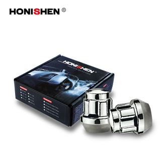 4 Nuts+1 Key 1.02" Dome Top Acorn Lug Nuts Locks Set 43101
