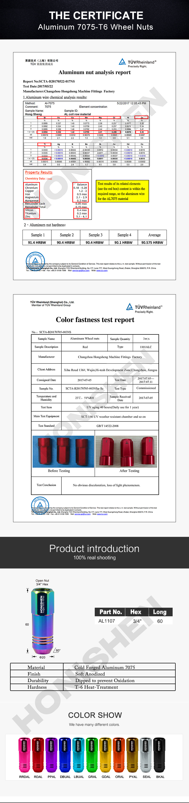 Aluminum Auto Wheel Nut