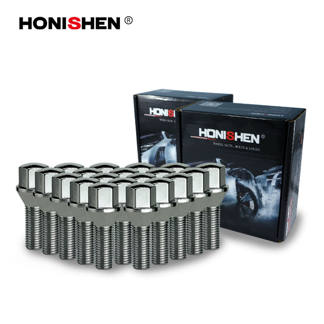 M12*1.25 22mm Thread Length 10.9 Grade Cone Seat Steel Lug Bolt 93722